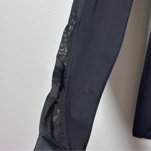 Athleta Women Black Full Length Sheer Leggings Active Size Small - Picture 3 of 8